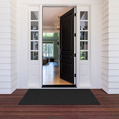 Apache Mills Textures Iron Lattice Non-Slip Weather & Stain Resistant Door Mat