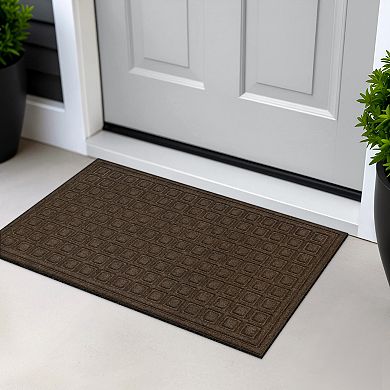 Apache Mills Texture Blocks Non-Slip Entrance Door Mat