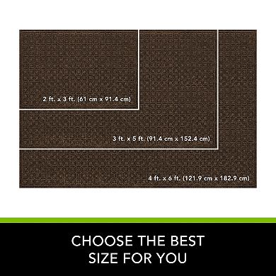 Apache Mills Texture Blocks Non-Slip Entrance Door Mat