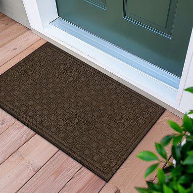 Apache Mills Texture Blocks Non-Slip Entrance Door Mat