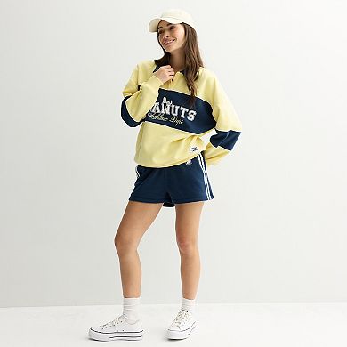 Juniors' Peanuts Athletic Department Snoopy Rugby Fleece Pullover