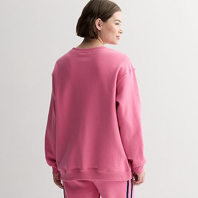 Juniors' Peanuts Athletic Dept. Champs Graphic Fleece Pullover