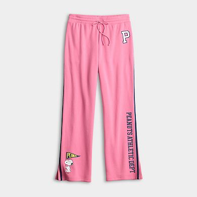 Juniors' Peanuts Athletic Dept. Fleece Pants