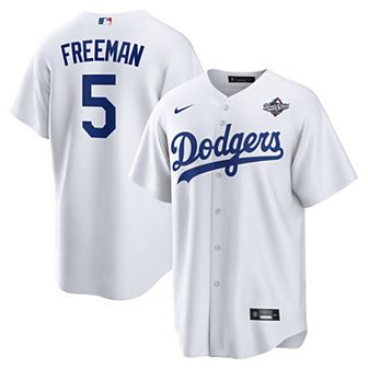 Men's Nike Freddie Freeman Los Angeles Dodgers 2025 World Series Home Replica Player Jersey