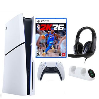 PS5 Slim with NBA 2K26 & Accessories