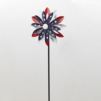Americana Garden Spinner Stake Outdoor Decor