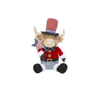 Americana Highland Cow Shelf Sitter Table Decor