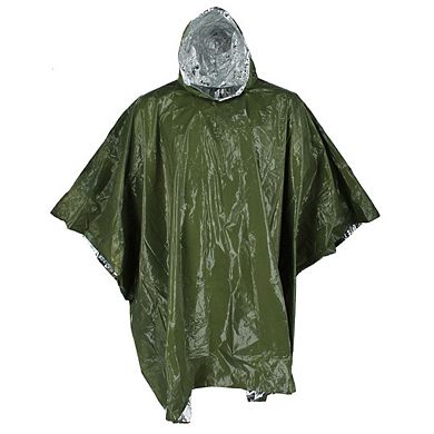 SE Adult Aluminized Thermal Reusable Rain Poncho