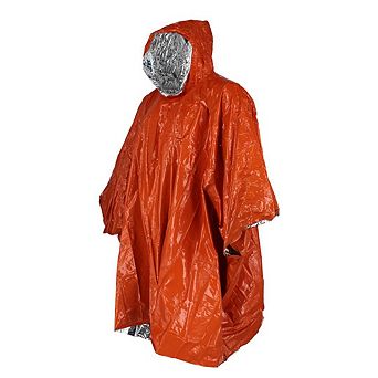 SE Adult Aluminized Thermal Reusable Rain Poncho
