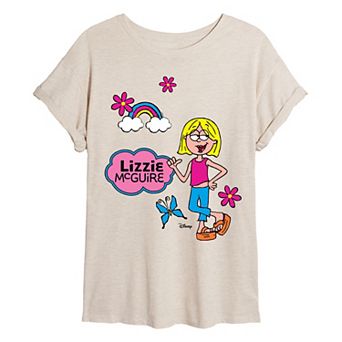 Juniors' Lizzie McGuire Icons Oversized Tee