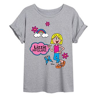 Juniors' Lizzie McGuire Icons Oversized Tee