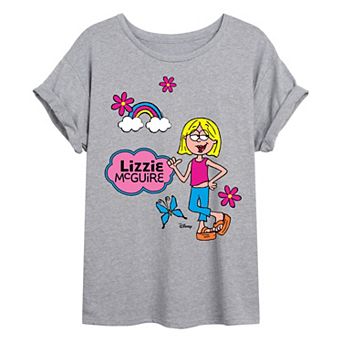 Juniors' Lizzie McGuire Icons Oversized Tee