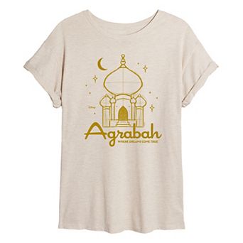Juniors' Disney's Jasmine Agrabah Oversized Tee