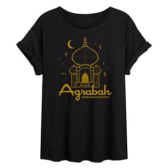 Juniors' Disney's Jasmine Agrabah Oversized Tee