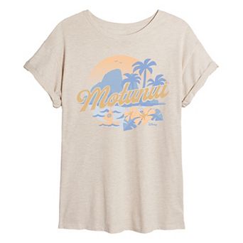 Juniors' Disney's Moana Motunui Oversized Tee
