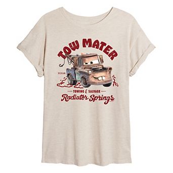 Juniors' Disney / Pixar's Cars Tow Mater Oversized Tee