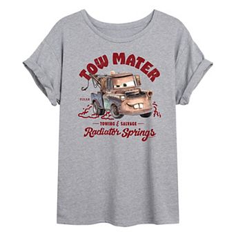 Juniors' Disney / Pixar's Cars Tow Mater Oversized Tee