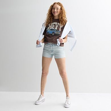 Juniors' SO® Short Sleeve Skimmer Tee