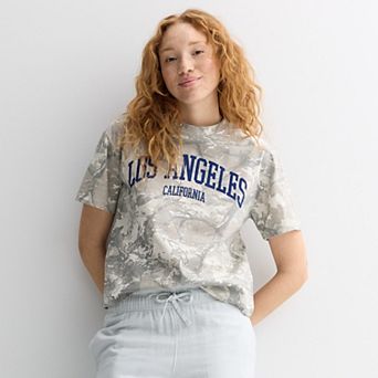 Juniors' Generic Short Sleeve Skimmer Top