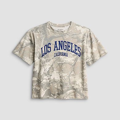 Juniors' Generic Short Sleeve Skimmer Top