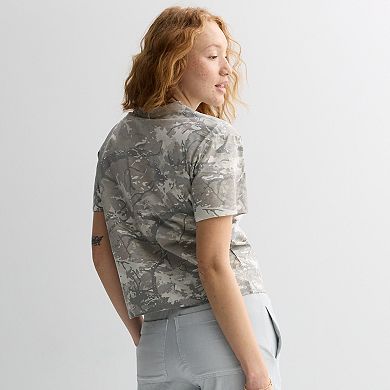 Juniors' Generic Short Sleeve Skimmer Top