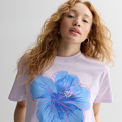 Juniors' SO® Short Sleeve Skimmer Top