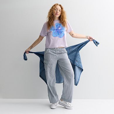 Juniors' SO® Short Sleeve Skimmer Top