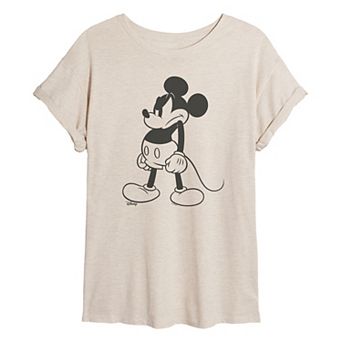 Juniors' Disney's Mickey Mouse Oversized Tee