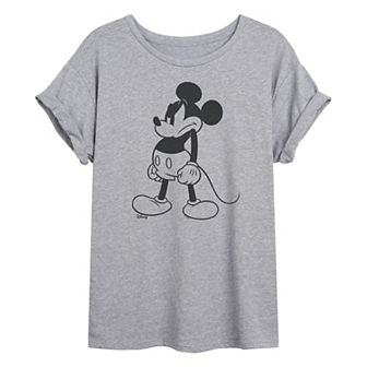Juniors' Disney's Mickey Mouse Oversized Tee
