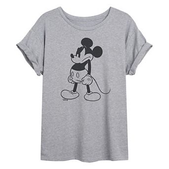 Juniors' Disney's Mickey Mouse Oversized Tee