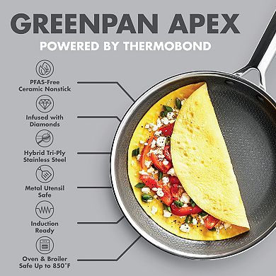 GreenPan Apex 13-pc. Hybrid Tri-Ply Stainless Steel Cookware Set