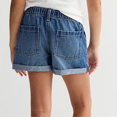 Girls 6-20 SO® Pull-On Drawstring Denim Shorts in Regular & Plus Size