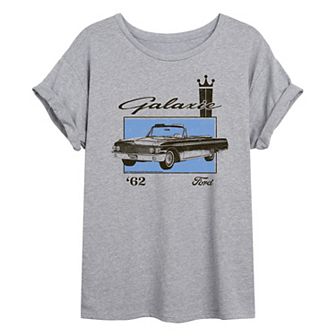Juniors' Ford 1962 Galaxie Distressed Oversized Tee