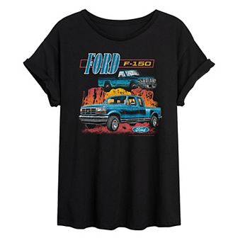 Juniors' Ford F-150 Desert Distressed Oversized Tee