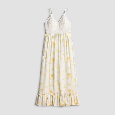 Juniors' madden girl Crochet Tier Maxi Dress