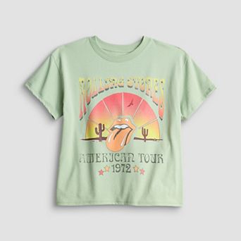 Girls 7-16 Music Rolling Stones American Tour 1972 Graphic Tee