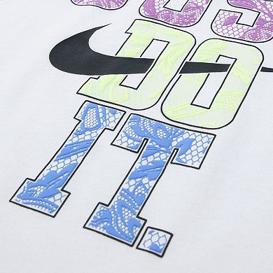 Girls 4-6x Nike "Just Do It." Boxy T-Shirt & Biker Shorts 2-Piece Set