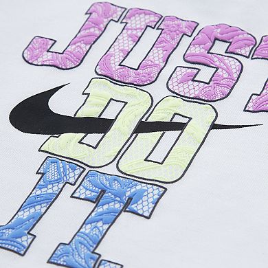 Baby Girls Nike "Just Do It." Boxy Top & Biker Shorts 2-Piece Set