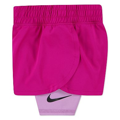 Baby Girls Nike Dri-FIT T-Shirt & Twofer Shorts 2-Piece Set