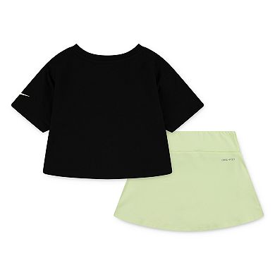 Toddler Girls Nike Lace It Up Top & Dri-FIT Skort 2-Piece Set