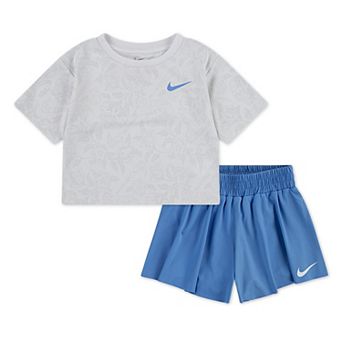 Toddler Girls Nike Boxy T-Shirt & Dri-FIT Swing Shorts 2 pc Set