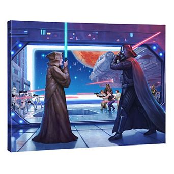 Thomas Kinkade Star Wars: A New Hope ‘Final Battle’ Gallery Wrapped Canvas 24" x 30" Wall Art