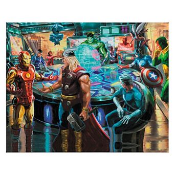 Thomas Kinkade Marvel’s The Avengers Gallery Wrapped Canvas 24" x 30" Wall Art