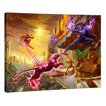 Thomas Kinkade Marvel’s Black Panther Gallery Wrapped Canvas 24" x 30" Wall Art