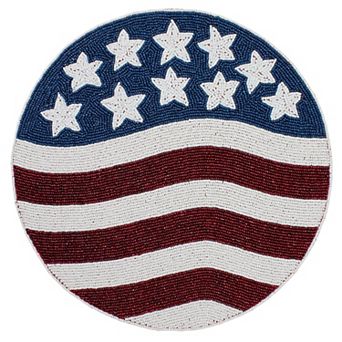 Americana Beaded Flag Placemat