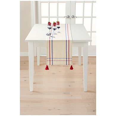 Americana Windowpane Table Runner