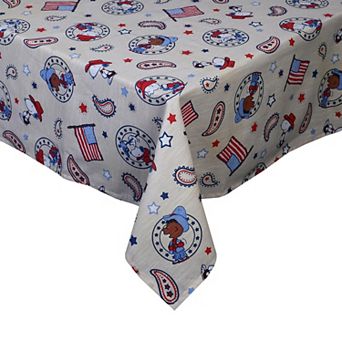 Americana Snoopy Cowboy Tablecloth