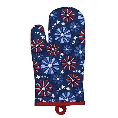 Americana 2-pc. Fireworks Oven Mitt & Pot Holder Set