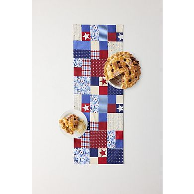 Celebrate Together Americana Faux Applique Table Runner 14" x 72"
