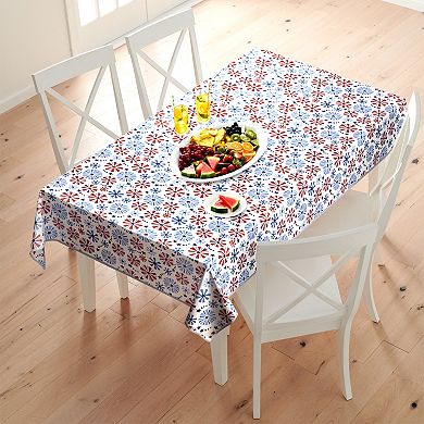 Americana Fireworks Print Tablecloth